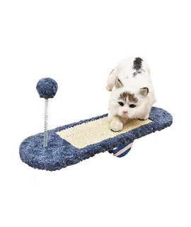 ZPFDM Cat Scratcher Toy with Ball, Durable Seesaw Scratching Pad Scratcher Carboard, Cat Scratching Post, Pet Scratch Sofa Bed, for Small and Large Cats