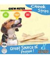 Beef Head Skin Chips and Strips (Variety Cheek Chips - 5 Lb Box) - Best Rawhide Alternative - Premium Quality Beef Cheek Dog Chew - Bulk Beef Cheek Dog Chew