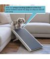 DoggoRamps - Couch Ramp for Dogs - Solid Hardwood - Adjustable Height with Mini Platform Top & Anti-Slip Grip - 5 Colors Options