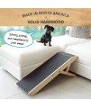DoggoRamps Couch Ramp for Dogs - Adjustable Dog Ramp 14" to 21" with Platform Top & Anti-Slip Grip - for Small Dogs up to 150lbs - Made of Solid Hardwood in North America