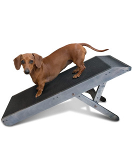 DoggoRamps Dog Ramp for Couch - Furniture-Quality Solid Hardwood - Adjustable Dog Ramp with Platform Top & Anti-Slip Grip - 5 Finishes to Match Your Furniture - Made in North America