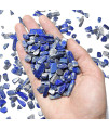 WAYBER 2 Lbs/920g Deep Blue Lapis Lazuli Pebbles Irregular Decorative Stones Natural Crystal Rock Gravel for Aquarium/Fish Turtle Tank/Succulent Plants/Air Plants Decoration (Fill 1.8 Cups)