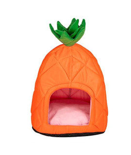 JEWOSTER Pet House Pineapple Cave Sleep Bed Cat Dog Tent