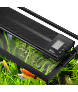 Hygger Auto On Off 30-36 Inch Led Aquarium Light Extendable Dimable 7 Colors Full Spectrum Light Fixture For Freshwater Planted Tank Build In Timer Sunrise Sunset