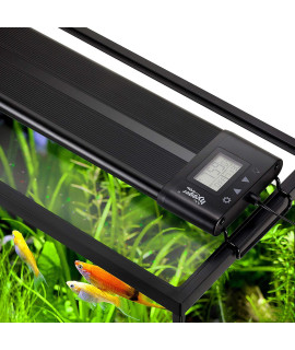 Hygger Auto On Off 36-42 Inch Led Aquarium Light Extendable Dimable 7 Colors Full Spectrum Light For Freshwater Planted Tank Build In Timer Sunrise Sunset