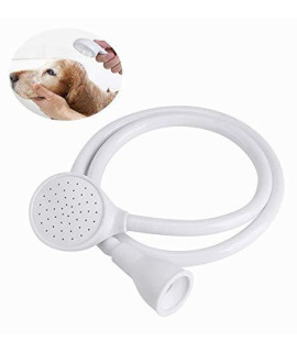 Jacksking Pet Shower Head Pet Spray Head Hose Push On Bath Tub Sink Faucet Attachment Washing Hair Hairdresser(1)
