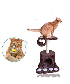Zisita Cat Tree Tower Cat Scratch Posts Kitten Bed House Activity Center With Condo Perches Scratching Posts Furball