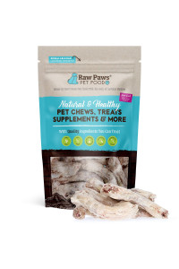 Raw Paws Freeze Dried Chicken Necks for Dogs & Cats, 4-oz - Made in USA, Human Grade - Raw Freeze Dried Dog Treats - Raw Chicken Necks for Cats - Antibiotic-Free Real Chicken Cat Treat