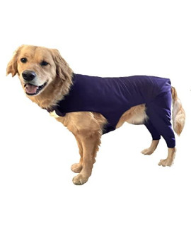 Buckwheat Dog Hind Leg Sleeve Prevents Licking Back Legs, Cone of Shame Alternative, Recovery Suit with Pants Cover and Protect Wounds, Granulomas, After Surgery Leg TPLO Incisions Large Plus, Black