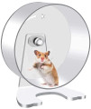 Quiet Hamster Exercise Wheel Silent Spinner, Made of crylic, Stand Included (8.7")