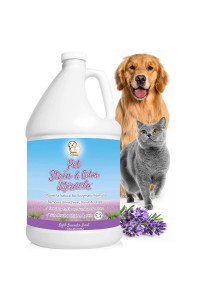 Sunny & Honey Pet Stain & Odor Miracle - Enzyme Cleaner for Dog and Cat Urine, Feces, Vomit, Drool (Light Lavender Scent, 1 Gallon)