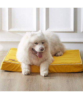 WESTERN HOME WH Dog Crate Beds for Large Dogs, Crate Dog Pad Calming Cooling Dog Bed Egg Orthopedic Foam Pet Bed with Washable and Removable Cover Waterproof Non-Slip Bottom - L ?