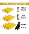 WESTERN HOME WH Dog Crate Beds for Large Dogs, Crate Dog Pad Calming Cooling Dog Bed Egg Orthopedic Foam Pet Bed with Washable and Removable Cover Waterproof Non-Slip Bottom - L ?