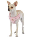 TOP PAW Pink Fluffy Star Dog Harness~X-Small~