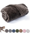 Dog Blanket or cat Blanket or Pet Blanket, Warm Soft Fuzzy Blankets for Puppy, Small, Medium, Large Dogs or Kitten, cats, Plush Fleece Throws for Bed, couch, Sofa, Travel (M32 x 40, Dark grey)