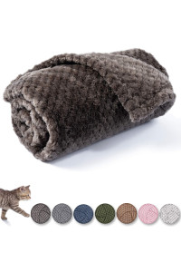 Dog Blanket or cat Blanket or Pet Blanket, Warm Soft Fuzzy Blankets for Puppy, Small, Medium, Large Dogs or Kitten, cats, Plush Fleece Throws for Bed, couch, Sofa, Travel (M32 x 40, Dark grey)