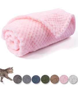 Dog Blanket or cat Blanket or Pet Blanket, Warm Soft Fuzzy Blankets for Puppy, Small, Medium, Large Dogs or Kitten, cats, Plush Fleece Throws for Bed, couch, Sofa, Travel (M32 x 40, Bright Pink)
