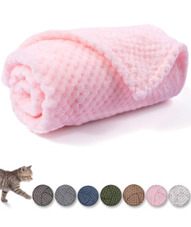 Dog Blanket or cat Blanket or Pet Blanket, Warm Soft Fuzzy Blankets for Puppy, Small, Medium, Large Dogs or Kitten, cats, Plush Fleece Throws for Bed, couch, Sofa, Travel (L40 x 48, Bright Pink)