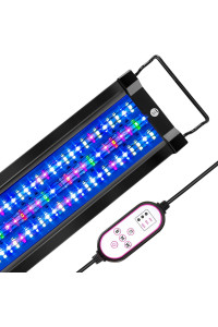 LUXCARE 40W Saltwater Aquarium Light with Full Spectrum LED, Exclusive Reef Coral Light Spectrum for 18-24 inches Marine Nano Fish Tank?Dim Dual Channel for Saltwater LPS & SPS