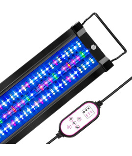 LUXCARE 40W Saltwater Aquarium Light with Full Spectrum LED, Exclusive Reef Coral Light Spectrum for 18-24 inches Marine Nano Fish Tank?Dim Dual Channel for Saltwater LPS & SPS
