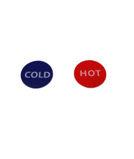Acrylic Self Stick Cold Water Label Hot Water Label Hot Label Cold Label 3Cm 1 Pair