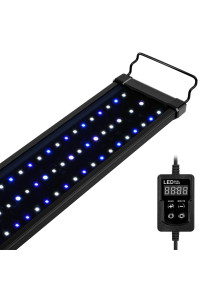 Nicrew Classicled Marine Aquarium Light Led Light With Dual-Channel Timer For Saltwater Fish And Reef Tanks 24 To 30-Inch 24-Watt
