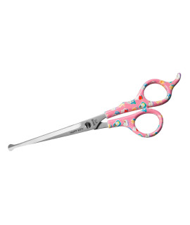 Kenchii Pets - Happy Kitty Home or Professional Cat & Pet Grooming Shears/Scissors 6.5 in. Total Length