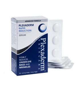 Plexaderm Rapid Reduction Eye Serum Pods - Advanced Formula - Anti Aging Serum Visibly Reduces Under Eye Bags, Wrinkles, Dark circles, Fine Lines crows Feet Instantly