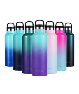 Insulated Water Bottle Stainless Steel Vacuum Insulated Double-Wall Thermos,20OZ Water Bottle with Handle Lid Tropical Seas