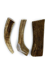Perfect Pet Chews Deer, Elk, Moose Antler Dog Chew Assortment - Grade A, All Natural, Organic, and Long Lasting Treats - Made from Naturally Shed Antlers in The USA - Medium Treat