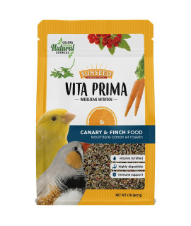 Sunseed Vita Prima Wholesome Nutrition Bird Food Canary Finch 2 Lb