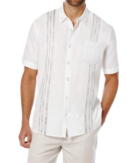 Coofandy Mens Casual Cotton Beach Button Down Dress Shirt Summer Linen T-Shirt