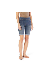 Signature by Levi Strauss & co gold Label Womens Totally Shaping Pull On Bermuda Shorts (Available in Plus Size), Bae, 22