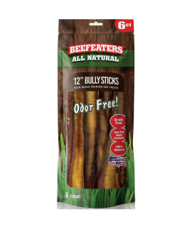 GSE Beefeaters No Odor Natural Bully Sticks, 6 ct. (2 Pack)