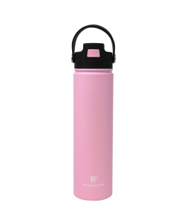 Hydraflow Hybrid Flip Straw Stainless Steel Metal Thermos, Reusable Leak Proof BPA-FREE for Sports and Travel