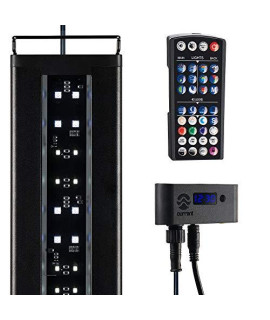 Current USA Satellite Freshwater LED Plus Full Spectrum RGB+W Light for Aquariums 36''-48'' with Wireless 24 Hour Remote Control