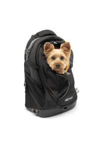 Kurgo G-Train - Dog Carrier Backpack for Small Pets - Cat & Dog Backpack for Hiking, Camping or Travel - Waterproof Bottom - Black