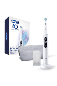 Oral-B iO Series 7g Electric Toothbrush with Brush Head, White Alabaster