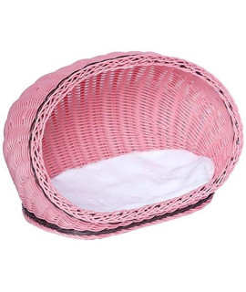 Yalztc-Zyq16 Hand-Knitted Shell Cat Litter Kennel Pet Supplies Removable And Washable Plastic Pet Nest. The Weave Is Tight And Durable.