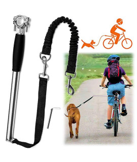 Videosystem Dog Hands Free Leashes,Dog Bike Leash,Dog Bicycle Exerciser Leash for Exercising Training Jogging Cycling,Easy Installation,Removal Hand Free, and Outdoor Safe with Pets