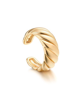 MYEARS Women Ear cuff Earring gold Non Pierced Ear cartilage chunky Twisted Band clip on Wrap Hoop 14K gold Filled Tiny Boho Beach Simple Minimalist Delicate Handmade Hypoallergenic Jewelry gift