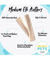 Split Elk Antlers for Dogs - 6 Inch Long Dog Chews, Naturally Shed Antler Bone for Medium Breed Aggressive Chewers - Made in USA - No Chemicals or Preservatives (3 Pack) (3 Count)