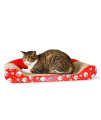 Pet Cushion Pet Bed CP-016 Celebration Sofa Corrugated Paper Cat Scratch Board Grinding Claw Toy, Size: 60.5x28.2x14cm