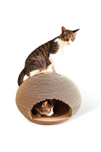 Pet Cushion Pet Bed CP-091 Ball-Shaped Corrugated Paper Cat Scratch Board Cat Litter Grinding Claw Toy