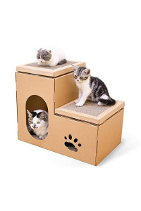 Pet Cushion Pet Bed CP-088 Double Ladder Corrugated Paper Cat Scratch Board Cat Litter Claw Toy Cat Pet Supplies