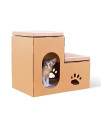 Pet Cushion Pet Bed CP-088 Double Ladder Corrugated Paper Cat Scratch Board Cat Litter Claw Toy Cat Pet Supplies