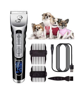 YJHH Electric Pet Clipper, Beard Trimmer for Men Cordless, Multipurpose USB Rechargeable Low Noise Perfect for Pet Hair and So On