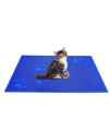 ANDALUS cat Litter Mat - Kitty Litter Trapping Mat for Litter Boxes - Kitty Litter Mat to Trap Mess, Scatter control - Washable Indoor Pet Rug and carpet - Navy, Small (1575 x 1175)