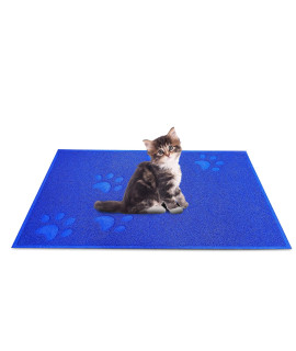ANDALUS cat Litter Mat - Kitty Litter Trapping Mat for Litter Boxes - Kitty Litter Mat to Trap Mess, Scatter control - Washable Indoor Pet Rug and carpet - Navy, Small (1575 x 1175)