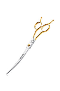 Jason 75 Curved Dog Grooming Scissors, Cats Grooming Shears Pets Trimming Kit For Right Handed Groomers, Sharp, Comfortable, Light-Weight Shear
